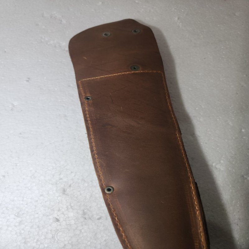 Set Cuchillo + Tenaza Curacaví Kangkawe con Funda de Cuero,Cafe