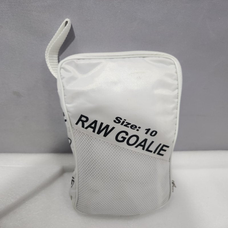 Guantes de Arquero Profesional Raw Goalie Blanco Talla 10