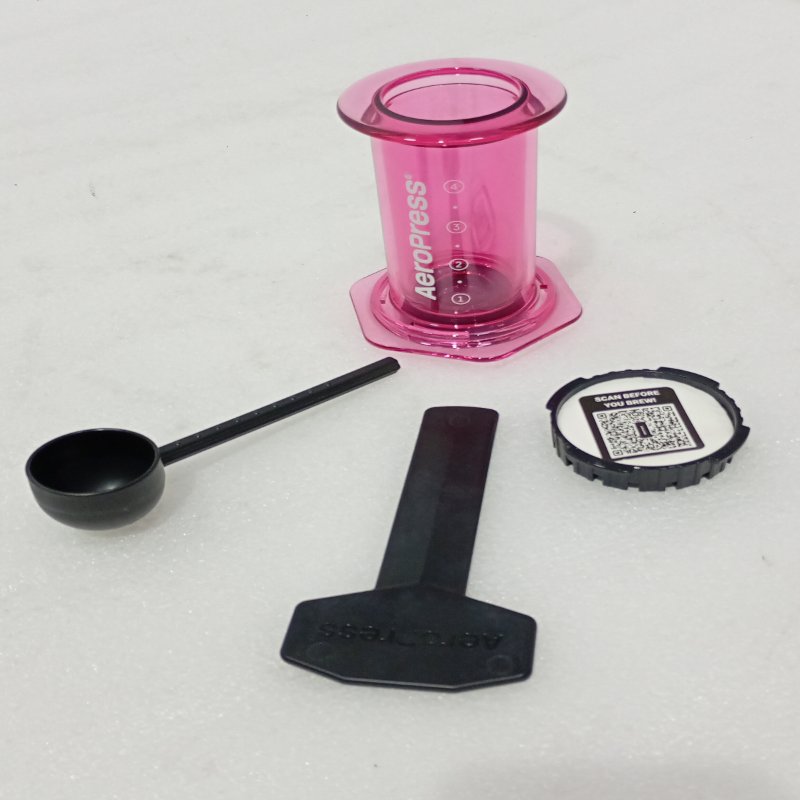 Cafetera Manual Aeropress Clear Pink
