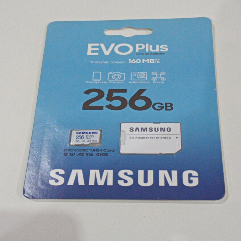 Tarjeta Micro SD Samsung EVO Plus 256GB 130MB/s U3 4K