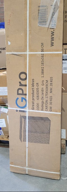Bodega Jardín IGPRO IGBJ0305-GR 181x162x86 cm Gris
