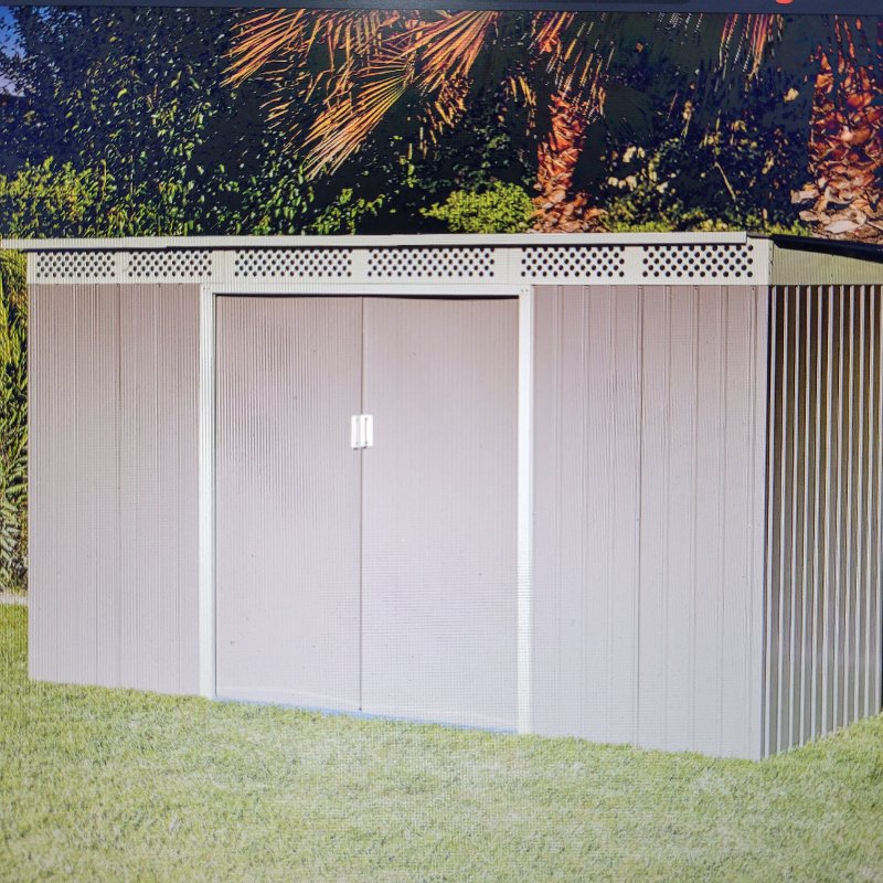 Bodega de Jardín Halten Modelo Bellac 343x184x142 cm, Beige