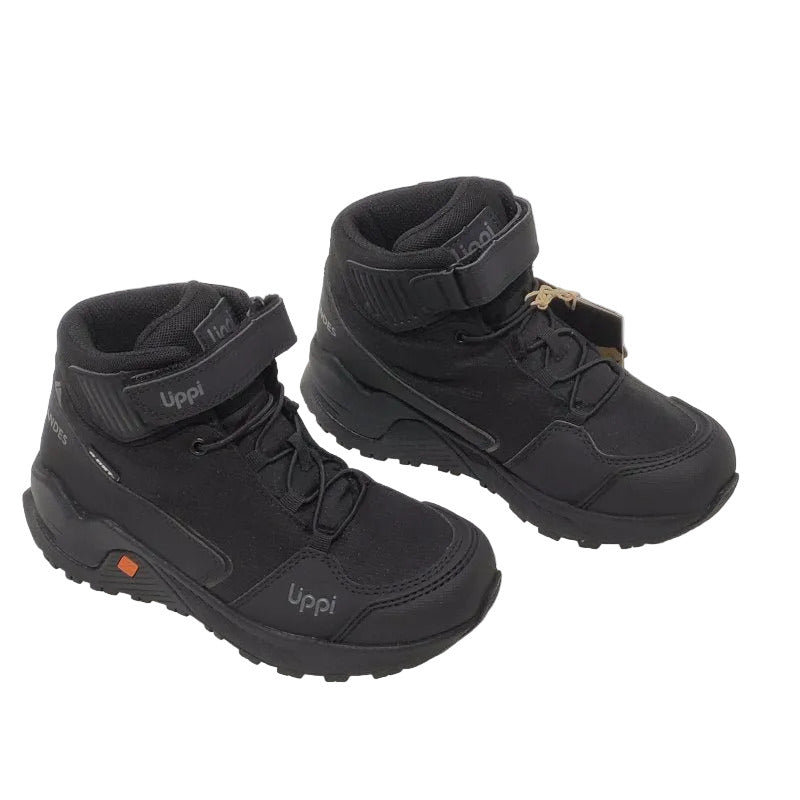 Zapatillas Lippi Motion Mid Kids B-Dry – Negro, EUR 32 / 21 cm, Unisex