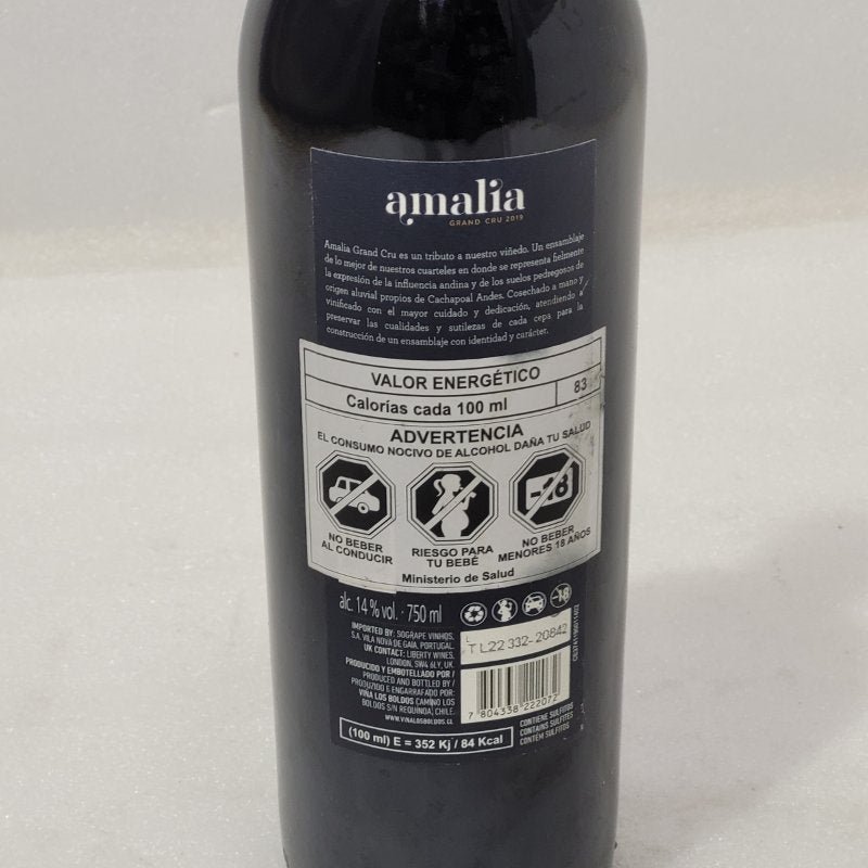 Vino Tinto Chateau Los Boldos Amalia Grand Cru 750ml