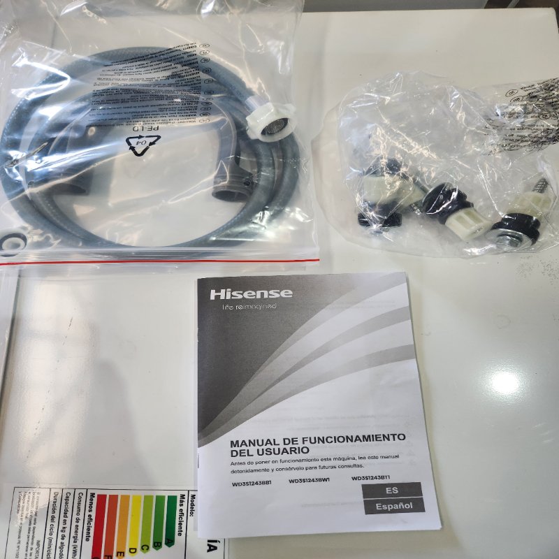 Lavadora Secadora Hisense WD3S1243BT1 12/8 kg Gris