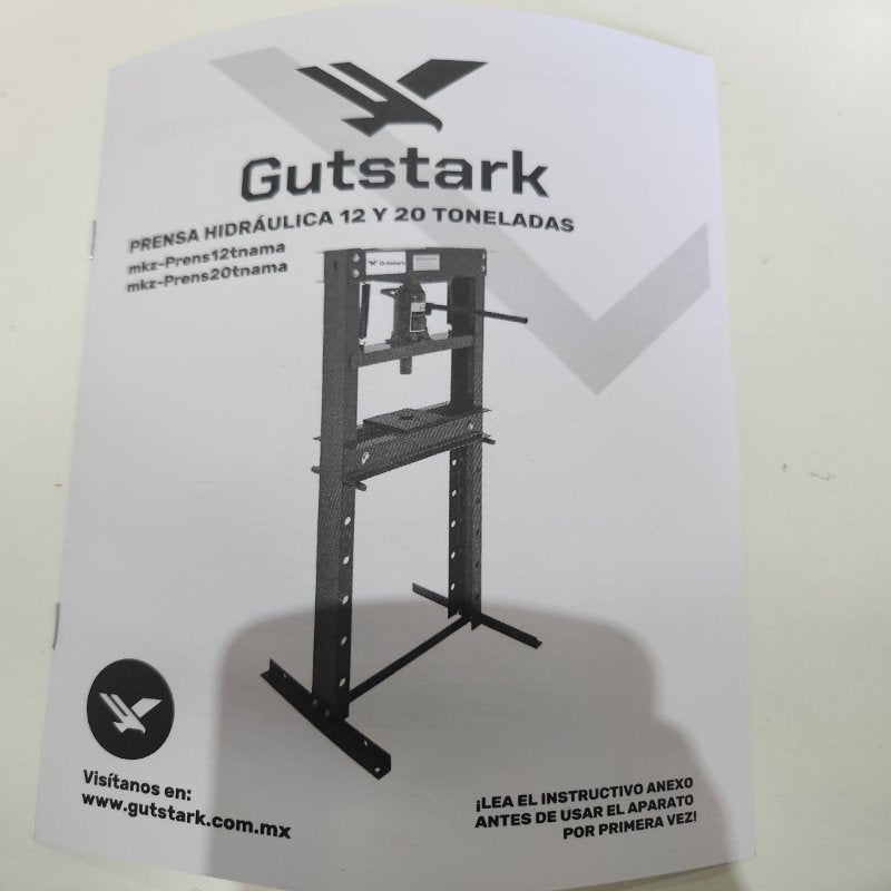 Prensa Hidráulica 20 Toneladas Gutstark 458003 MKZ-PRENS20TNA, Rojo