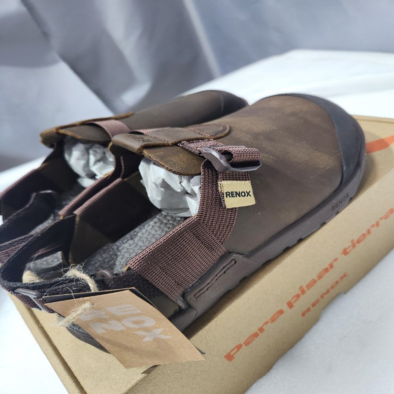 Zuecos Sandalias Terra Renox Spa – Café, Talla 38