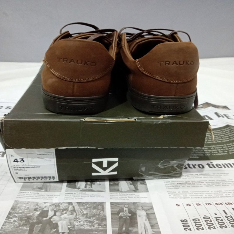 Zapatos de Cuero Montblanc Trauko Moca – Café, Talla 43 CL