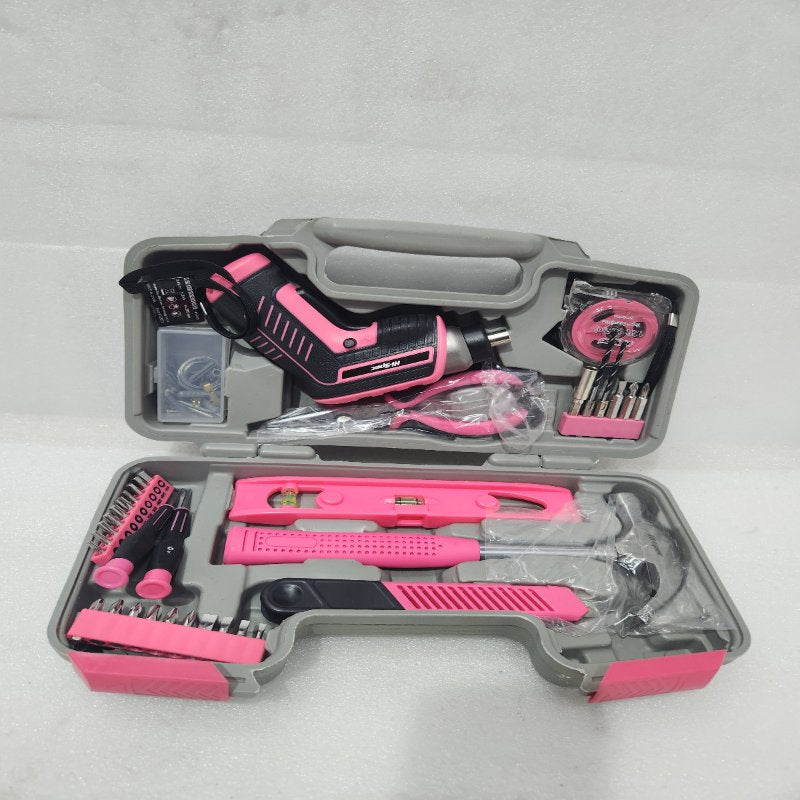 Juego de Herramientas HI-SPEC USB 3.6 V 19 Piezas, Rosado
