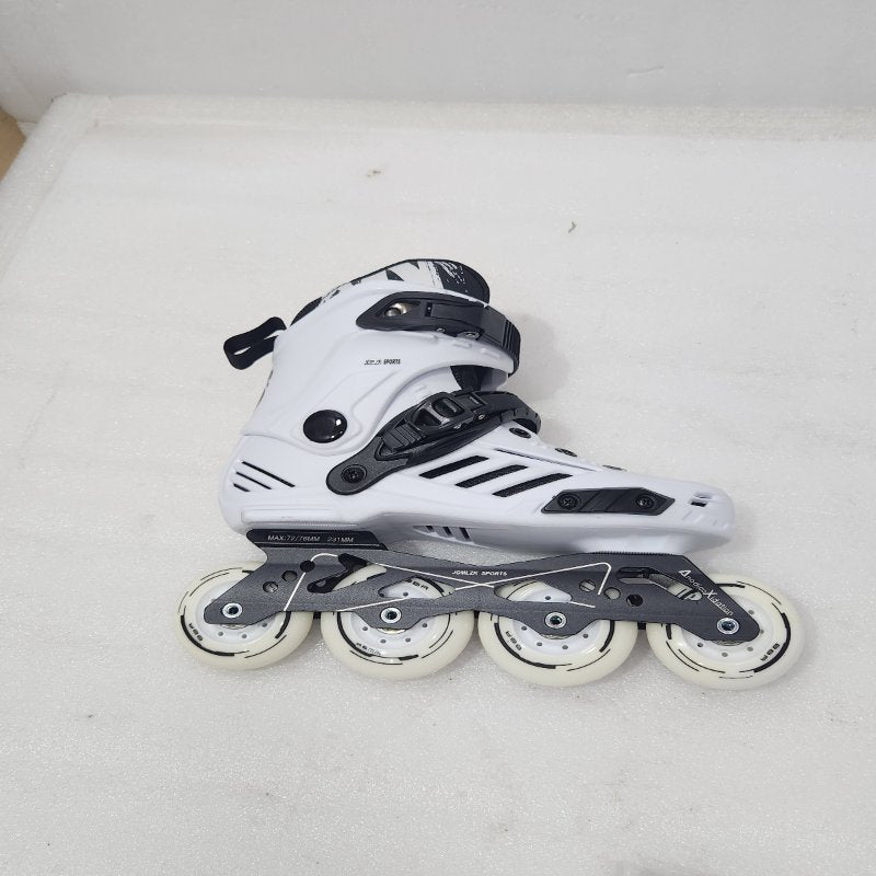 Patines Profesionales JGMLZK SPORTS Ruedas 22.5- 76 mm, Blanco