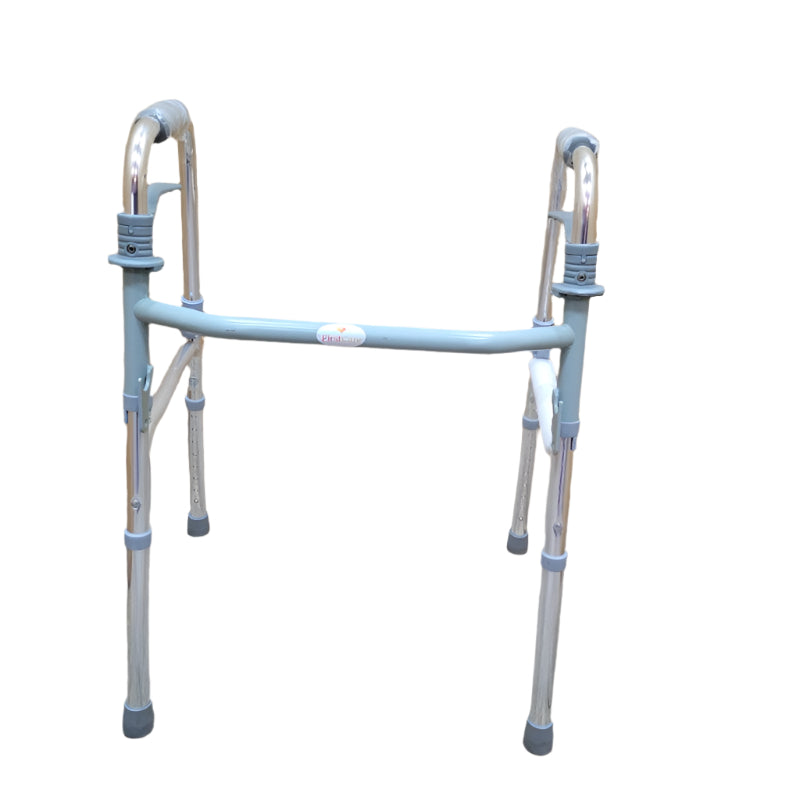 Andador Ortopedico Firstcare Plegable Paso A Paso Gris