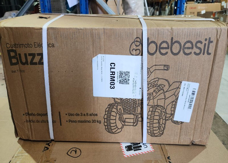 Cuatrimoto Eléctrica Bebésit Buzz BB64T5000NE, Negro