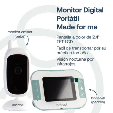 Monitor Con Camara Digital Bebesit A240c