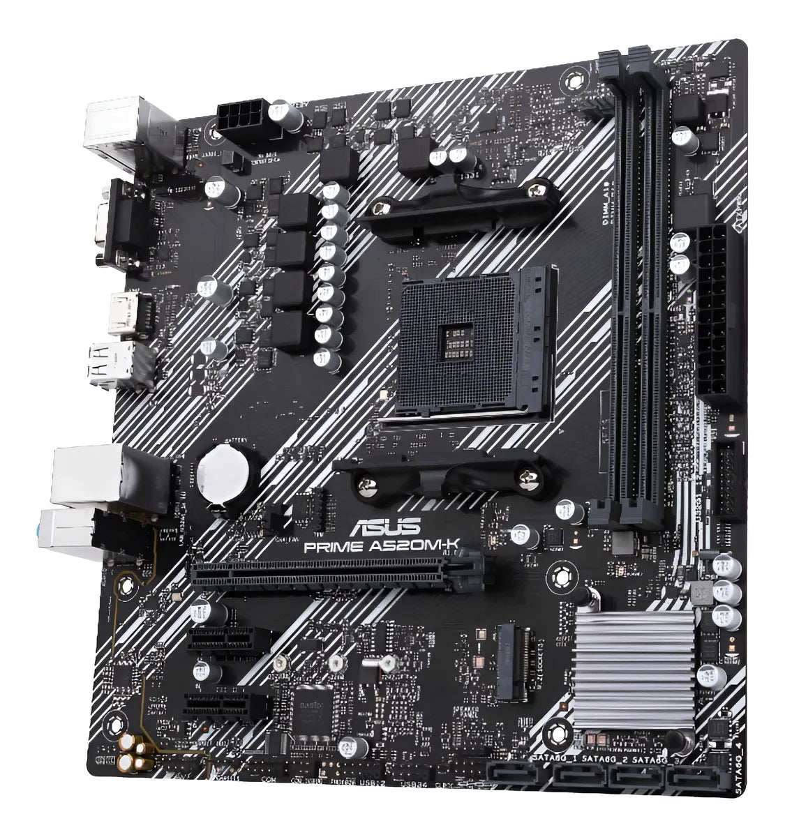 Placa Madre Asus Prime A520m-K / Amd Ryzen Micro Atx Negro