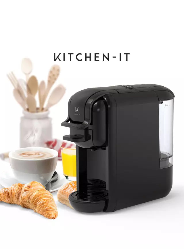 Cafetera Kitchen-IT Arezzo 4 en 1 Negro