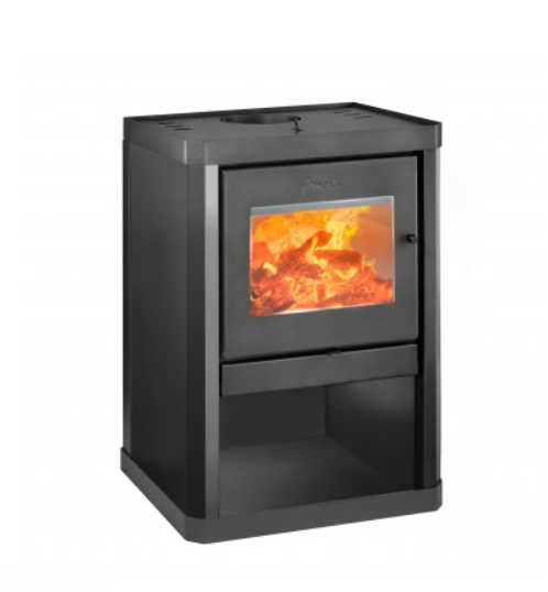 Estufa A Leña Amesti Classic 400 Negro Satinado