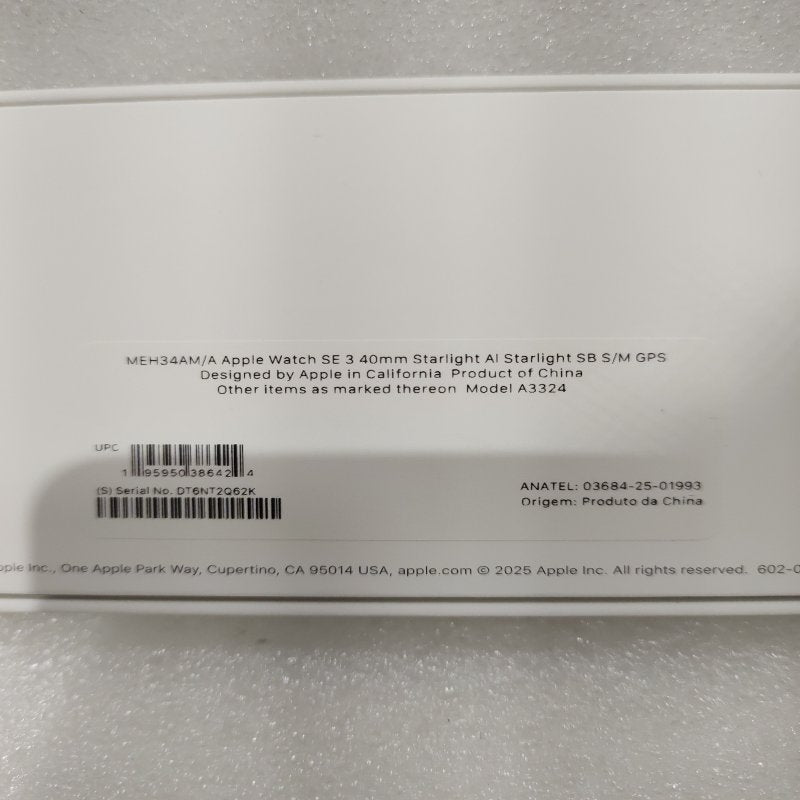 Reloj Inteligente Apple Watch SE 3 A3324 40 mm, Starlight