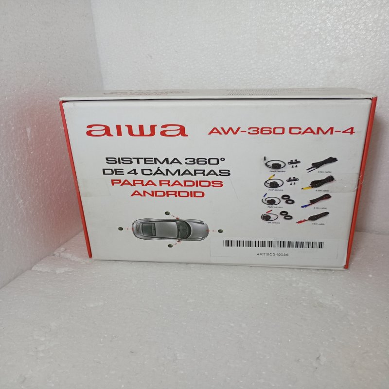 Sistema de Cámaras 360° Aiwa AW-360 CAM-4 para Radios Android