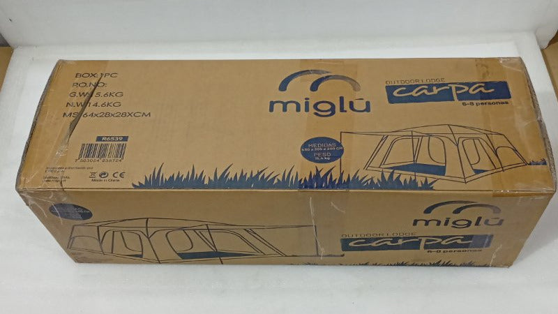 Carpa Miglu Camping 6-8 Outdoor Lodge Khaki