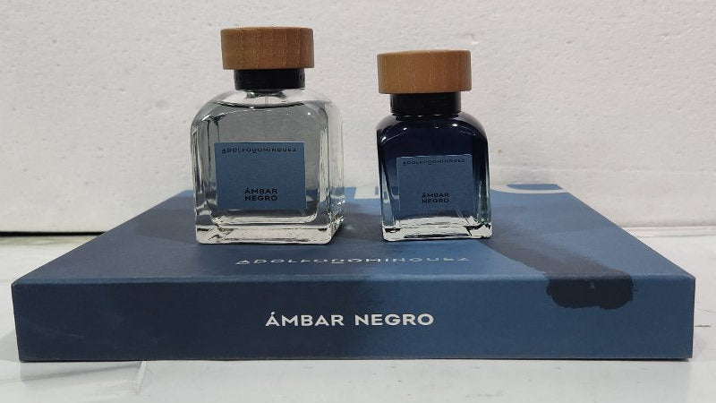 Set Perfume Adolfo Domínguez Ámbar Negro Eau de Parfum 120 ml + 60 ml