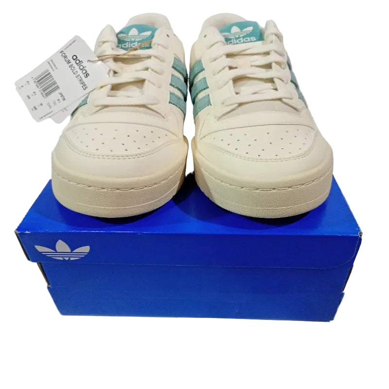 Zapatillas Adidas Forum Bold Stripe Blanco/Turquesa 39 Femenino