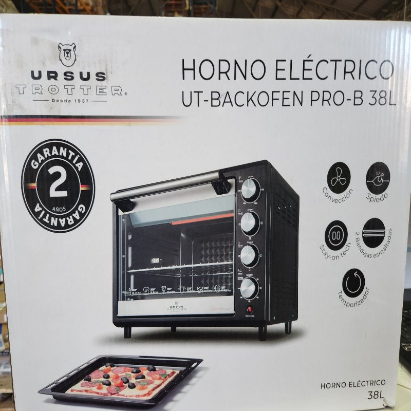 Horno Eléctrico Ursus Trotter Pro-B 38 Litros Negro