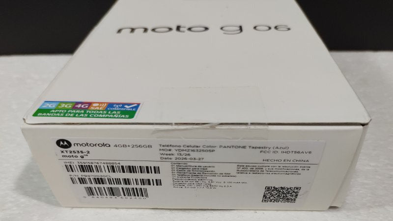 Celular Motorola Moto G06 XT2535 256GB 4GB RAM, Azul