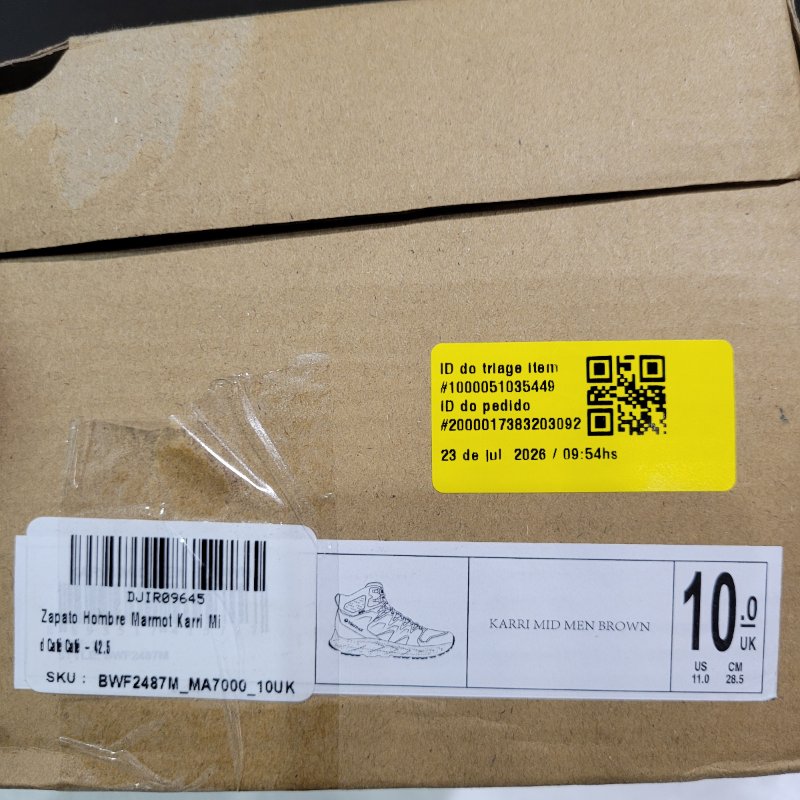 Zapatilla de Senderismo Marmot Karri Mid - Marrón Talla 42.5