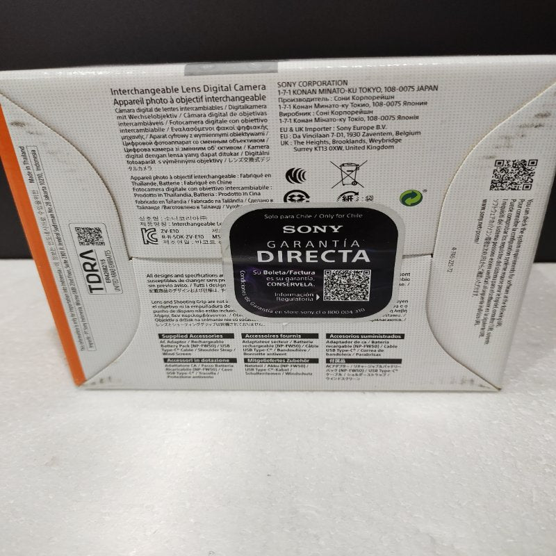 Cámara Sony ZV-E10/BQ Negro AC110V/240V
