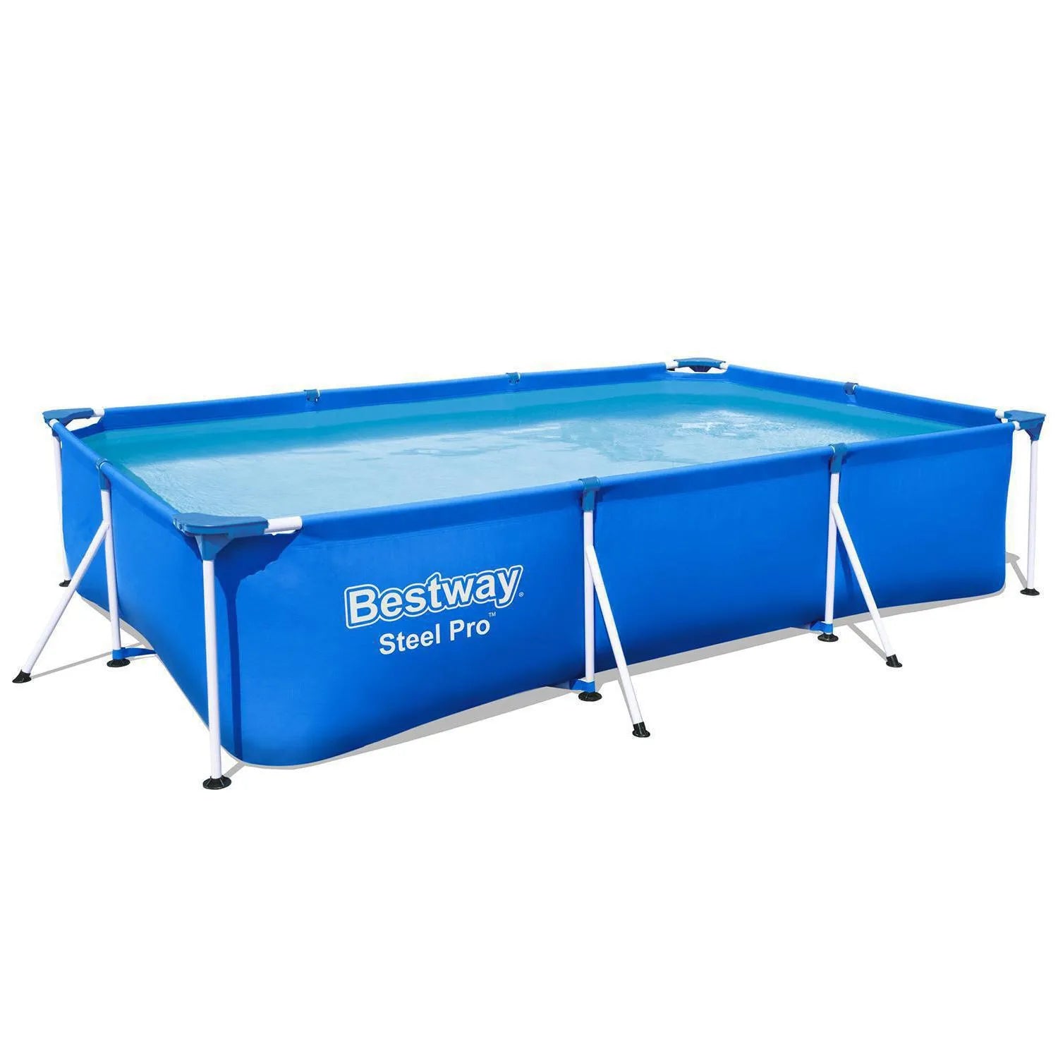 Piscina Rectangular Bestway Steel Pro Azul 3.00mx2.01mx66cm 3300 Lts