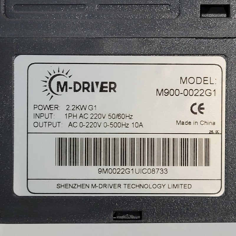 Variador de Frecuencia M-Driver M900-0022G1 3 HP 2.2 kW 220 VAC