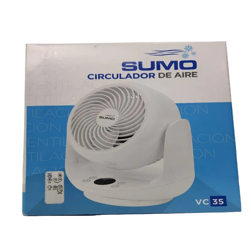 Ventilador de Mesa Sumo VC 35 Ultra Silencioso 9 Velocidades con Control Remoto