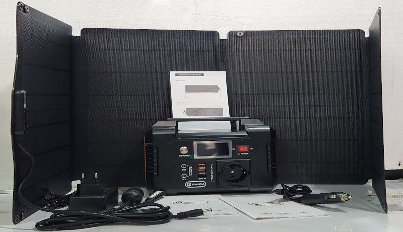Generador Solar Portátil Flashfish E200 con Panel Solar SP18V60W