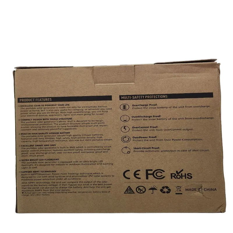Estación de Energía Portátil Flashfish BP03B, Negro