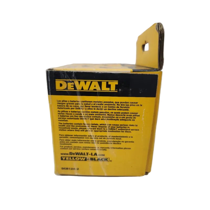 Pack 2 Baterías DeWalt DCB124 Ion Litio 12V