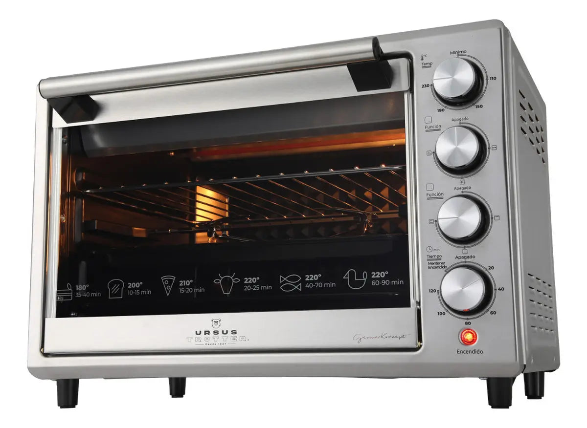 Horno Eléctrico URSUS TROTTER UT-BACKOFEN PRO-I Inox 38 Litros