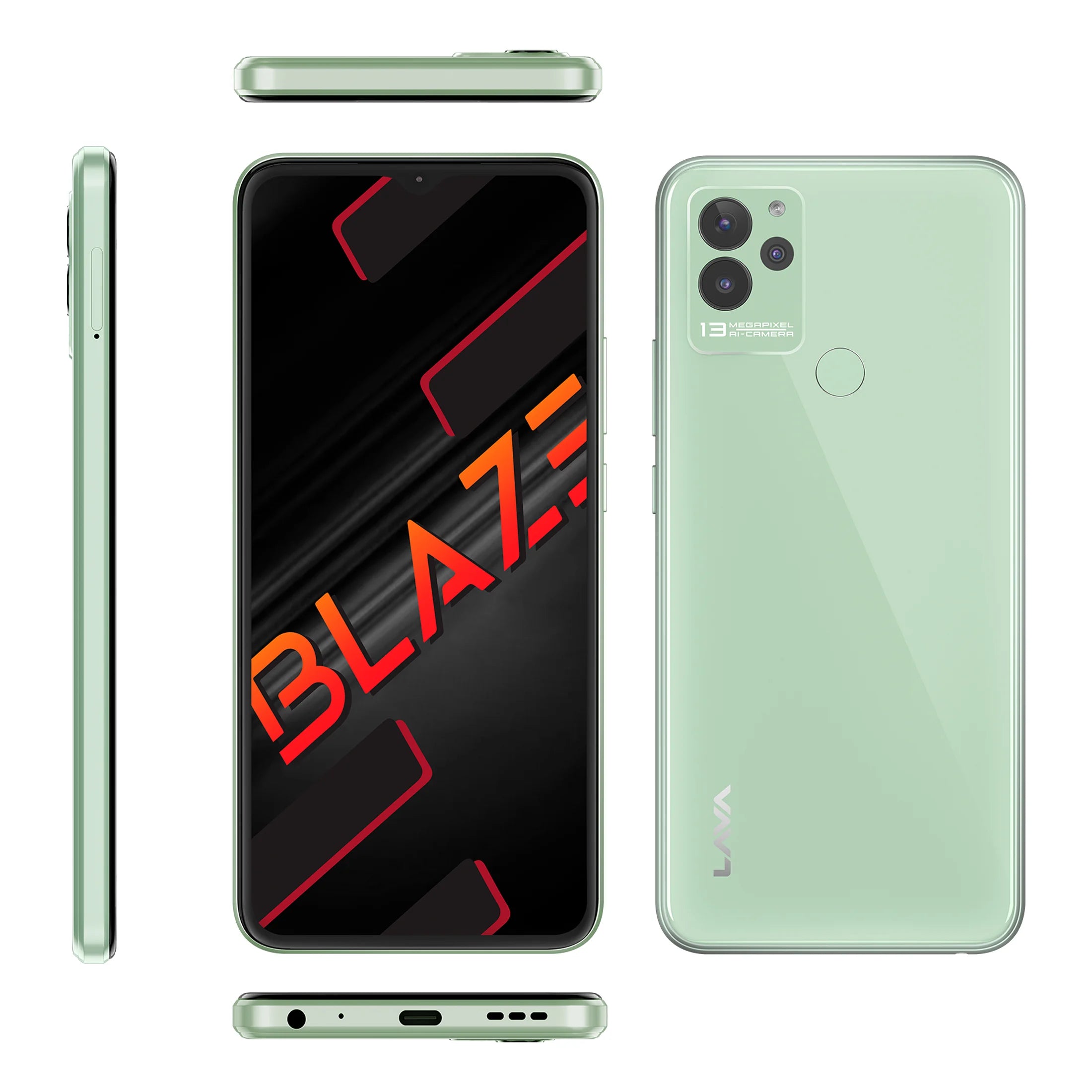 Celular Blaze Lava Lzx407  4g 64gb / 4gb Ram Verde