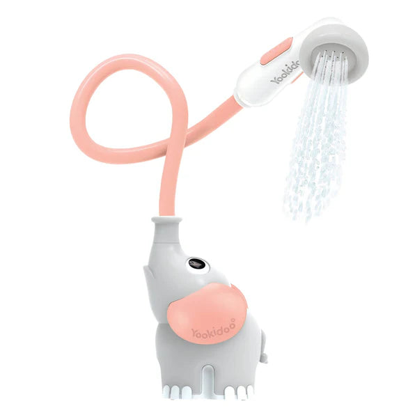 Juego De Bano Para La Ducha Yookidoo Elefante Rosado