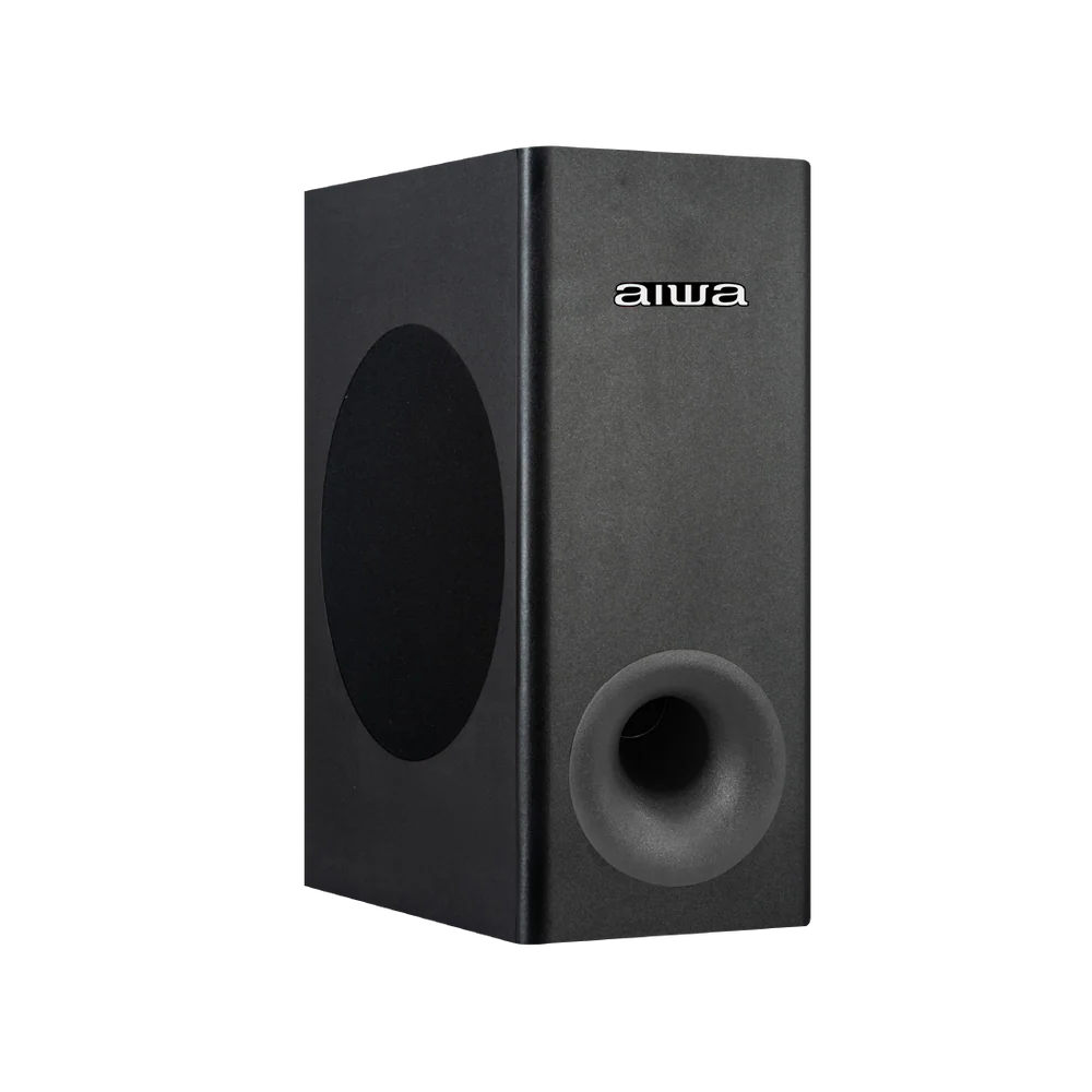 Barra De Sonido + Subwoofer Wireless Aiwa Awsbh21ww Negro 120w