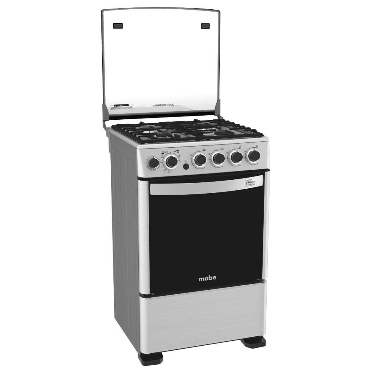 Cocina A Gas 4 Quemadores Mabe Cmc5560Fx0 Inox