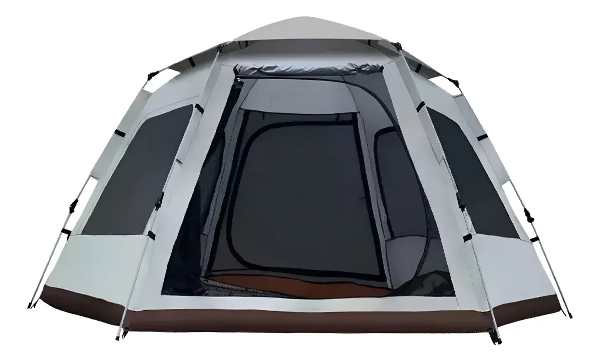 Carpa Hexagonal Automática Fitpro Beige