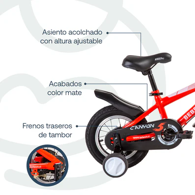 Bicicleta Bebesit Canyon Rojo Aro 12