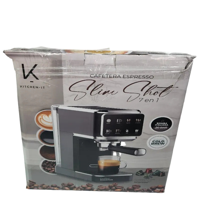 Cafetera Espresso Kitchen-IT 7 en 1 Multifunción