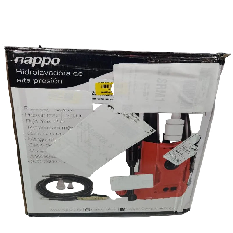 Hidrolavadora de Alta Presión NAPPO 1800W