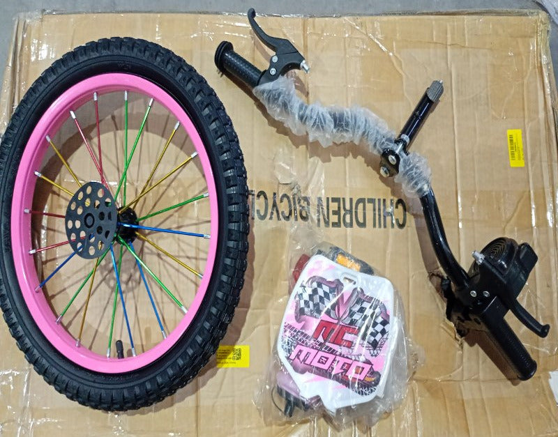 Bicicleta Infantil Aro 16 Motocross con Ruedas Auxiliares