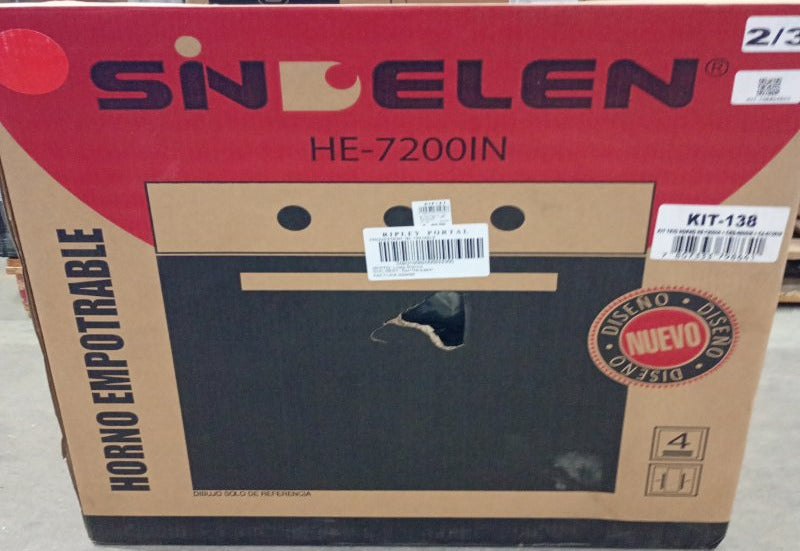 Kit Campana Encimera y Horno Sindelen HE-7200IN + CEG-4600IN + CA-610EIN