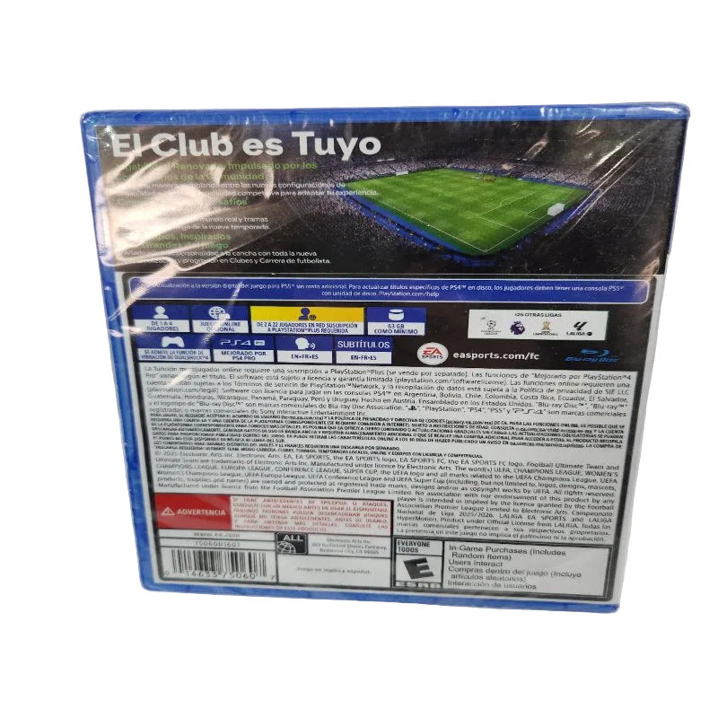 Juego FC26 PS4 El Club es Tuyo - Fútbol Digital