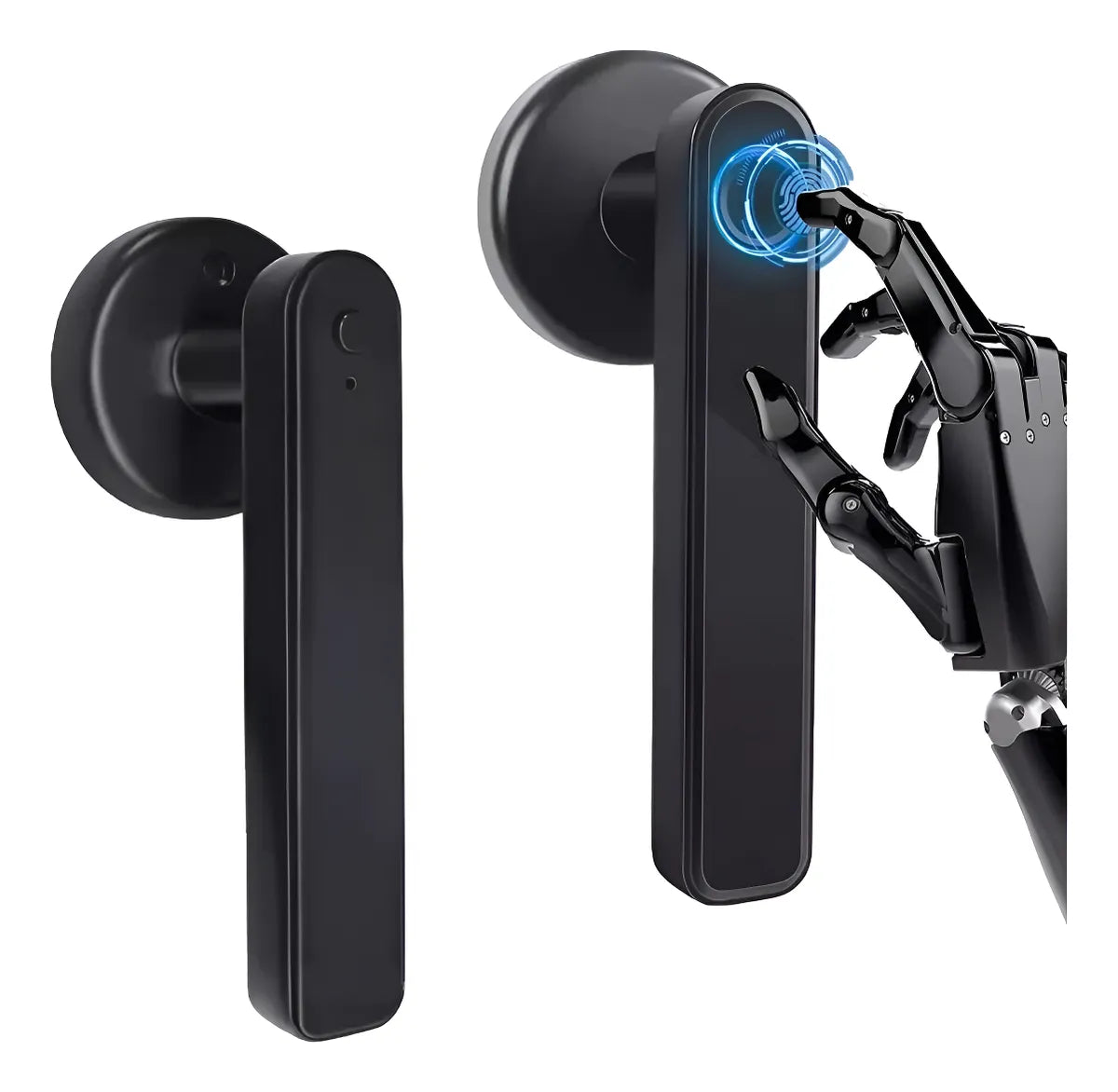 Cerradura Inteligente Eléctrico Con Huella Digital Genérico Gm3-Dz 2 Metodos Negro