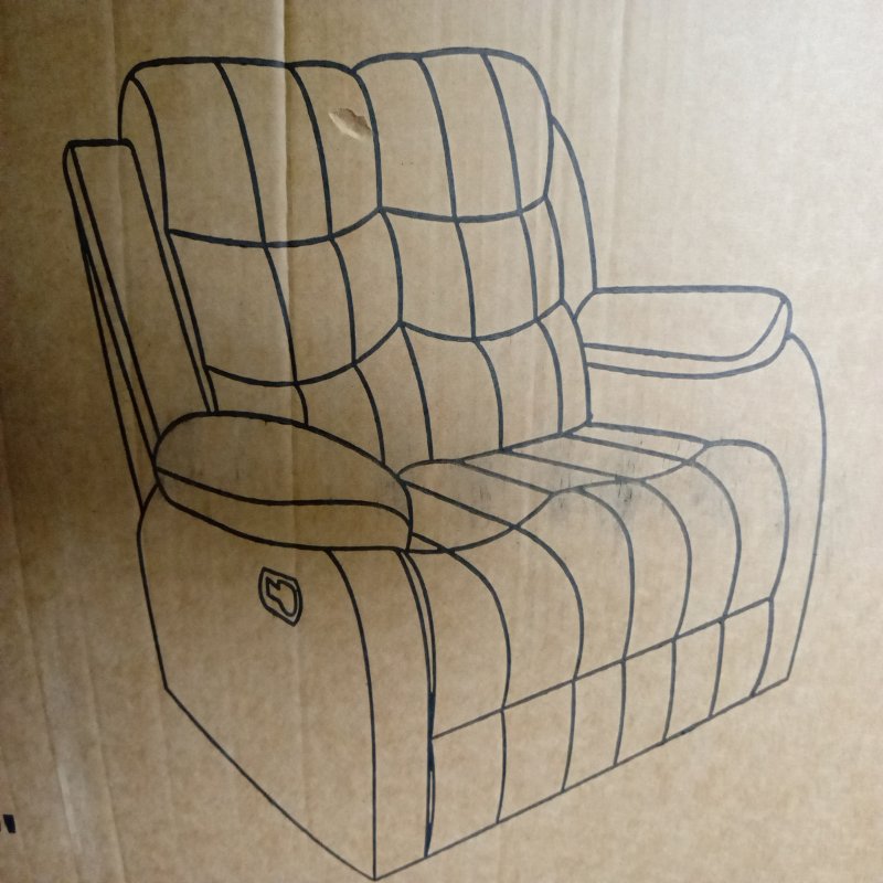 Sofá 2 Cuerpos Reclinable Daniels Norman Elephant Gris
