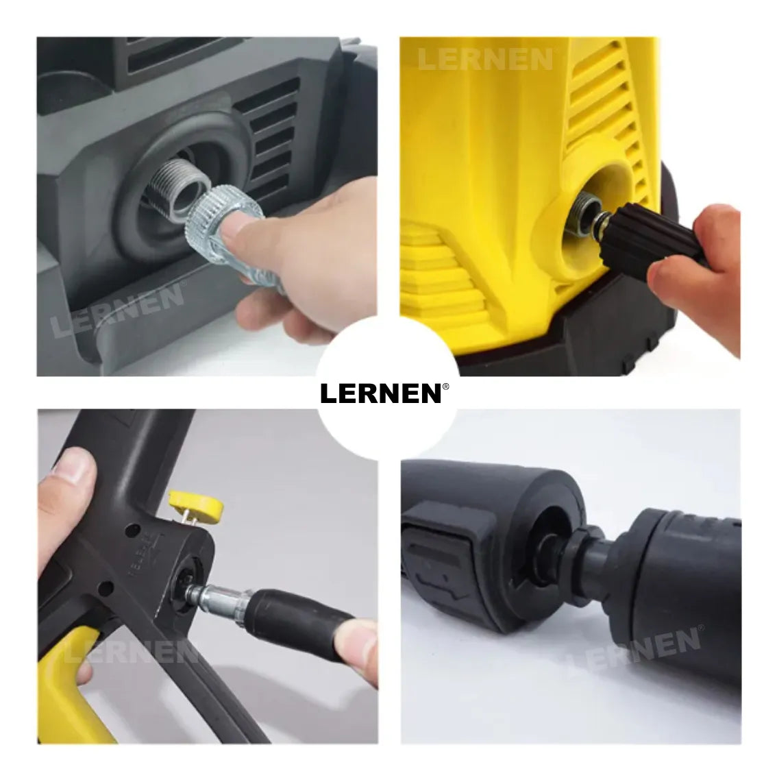 Hidrolavadora Electrica Lernen Hlp-0166 Amarilla 1600w